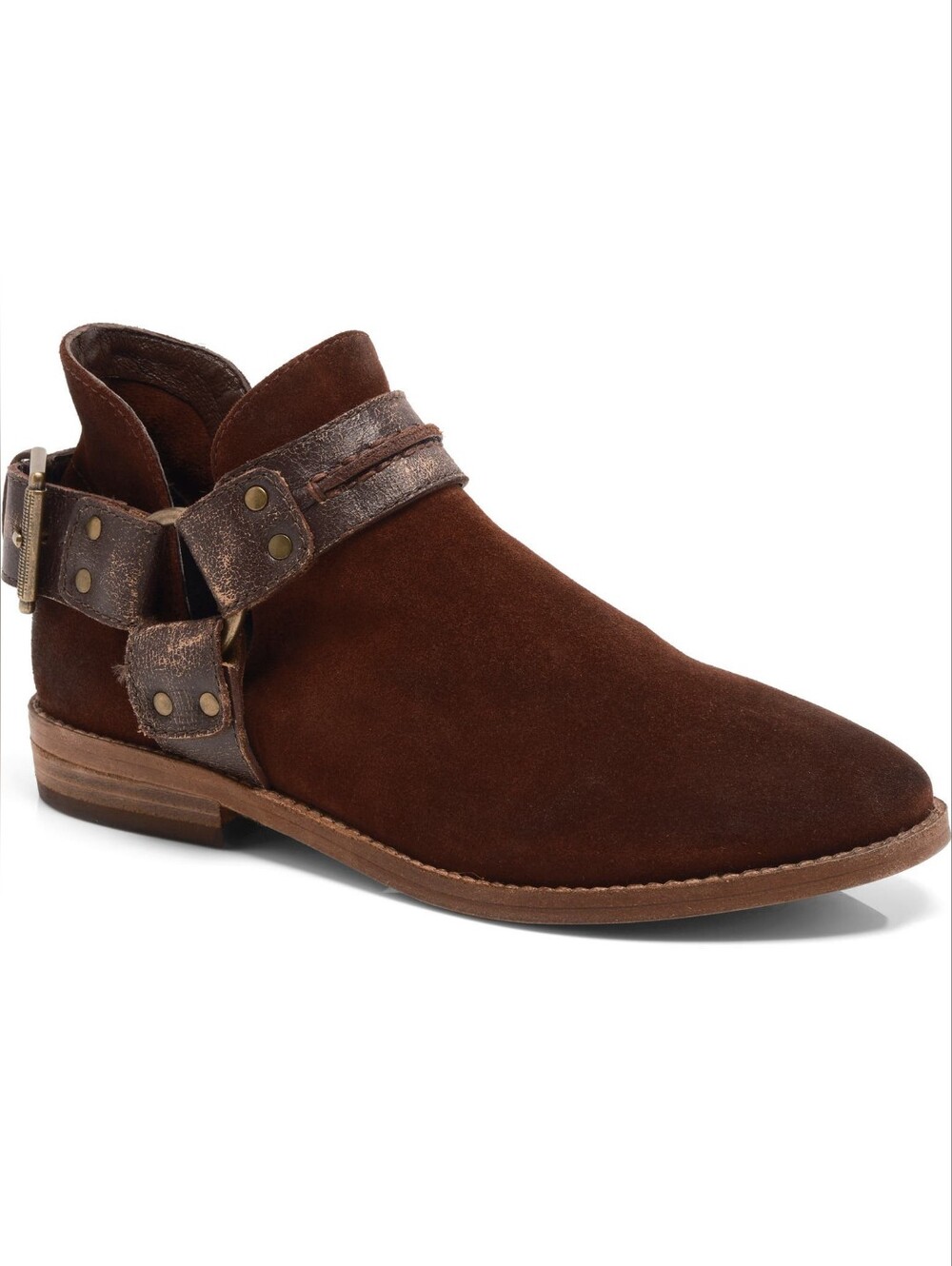 Free People Women's Belle Harness Boots Port Royal Suede